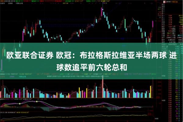 欧亚联合证券 欧冠：布拉格斯拉维亚半场两球 进球数追平前六轮总和